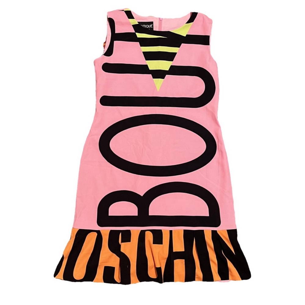 MOSCHINO BOUTIQUE knee length/midi pink dress with Tag. Never worn. Summer